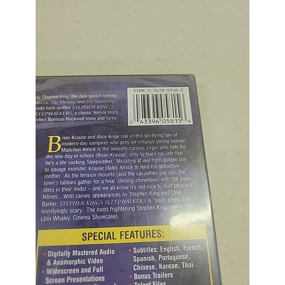 Stephen King's Sleepwalkers (1992) DVD Wide or Full Screen Editions with Insert - Picture 3 of 4
